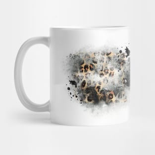 Distressed Leopard Print Mug